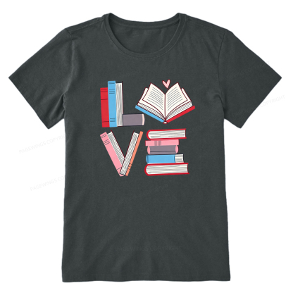 Pagewings Books Lovers Valentines Unisex Classic T-shirt