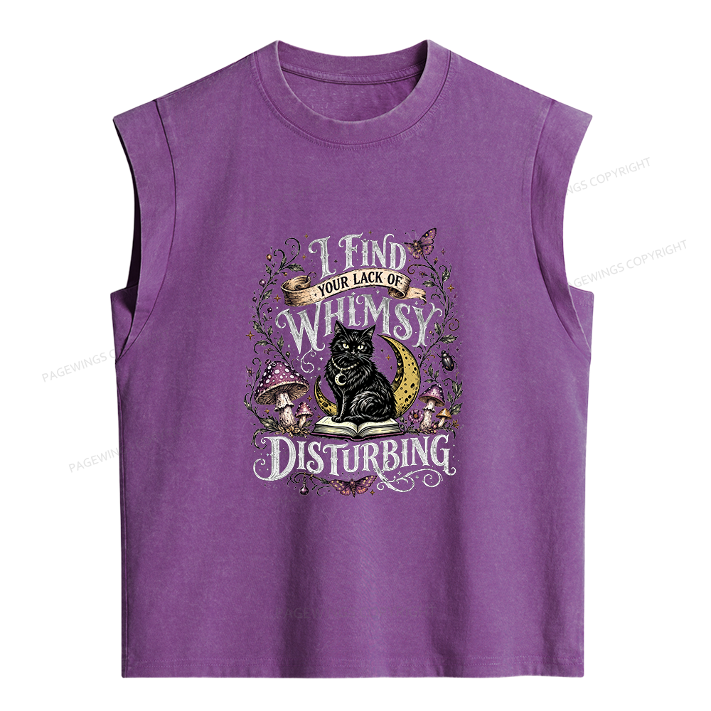 Pagewings I Find Your Lack Of Whimsy Women's Washed Tank Top