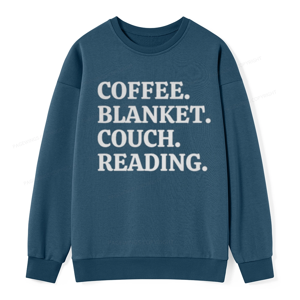 Pagewings Coffee Blanket Couch Reading Unisex Classic Sweatshirt