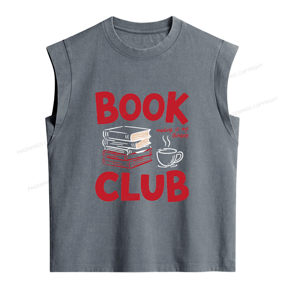Pagewings Book Club Women's Washed Tank Top