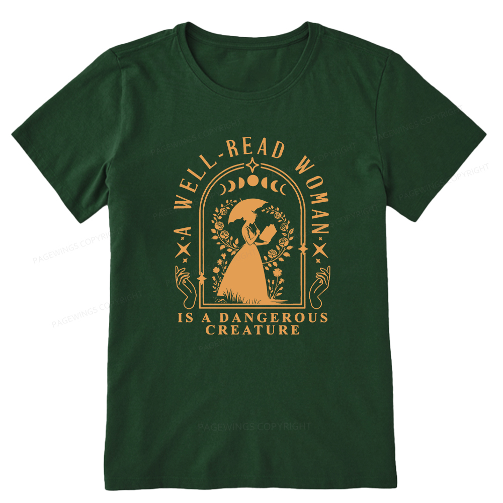 Pagewings A Well-Read Woman Is A Dangerous Creature Unisex Classic T-shirt