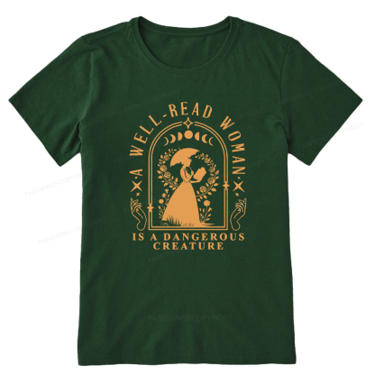 Pagewings A Well-Read Woman Is A Dangerous Creature Unisex Classic T-shirt