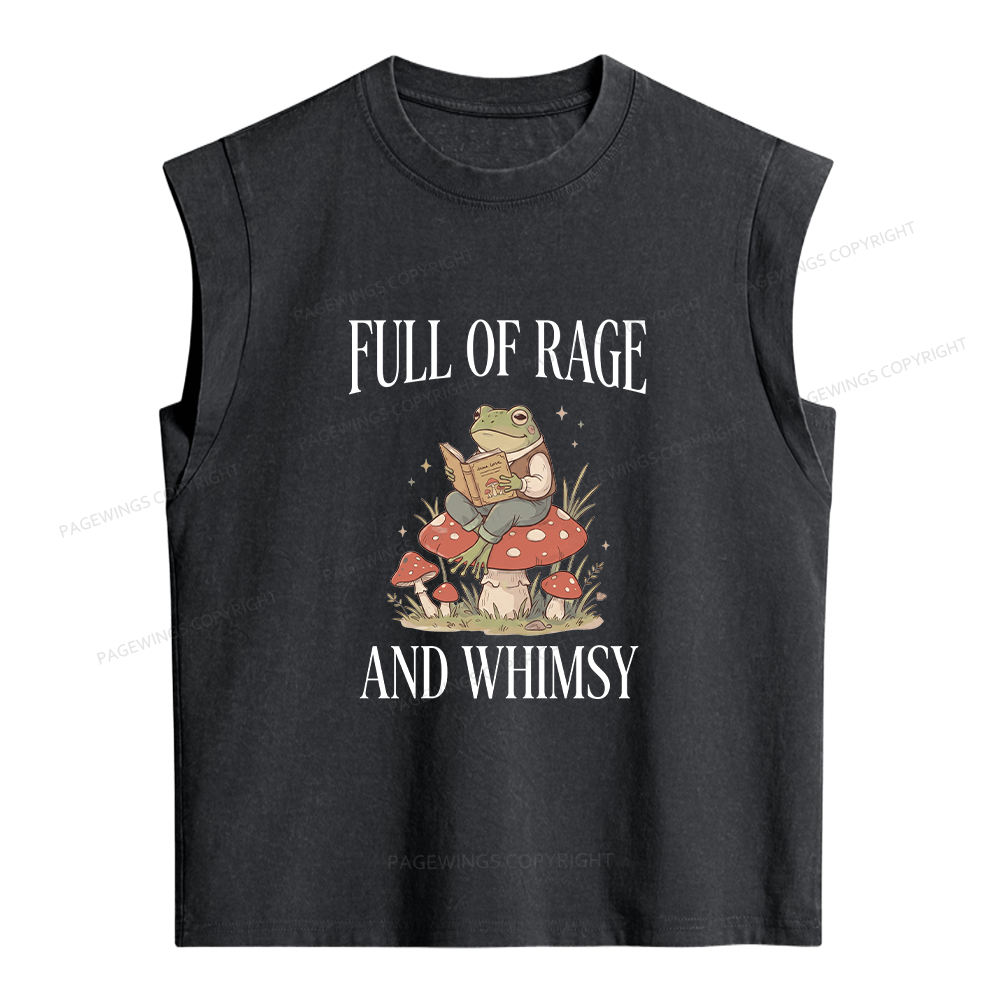 Pagewing Full of Rage and Whimsy Women's Washed Tank Top