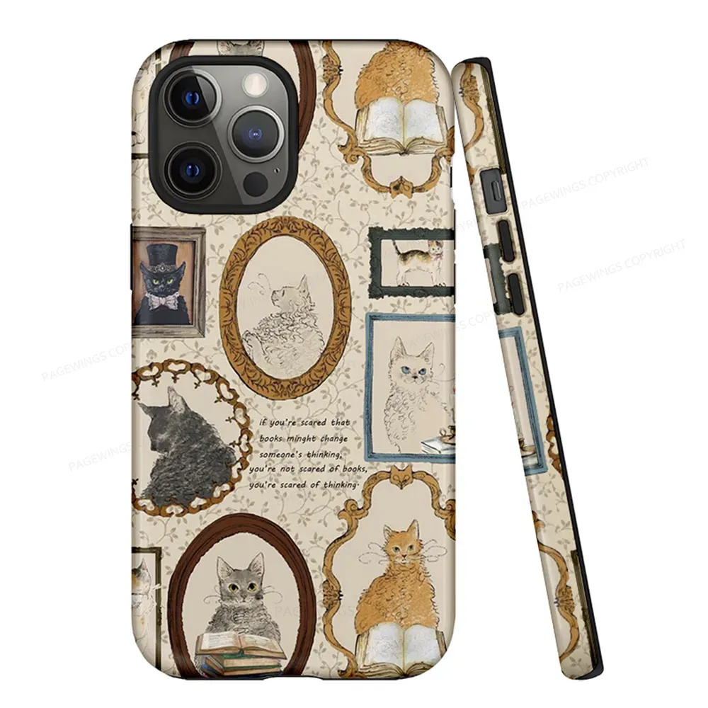 Pagewings You're Not Scared Of Books You're Scared Of Thinking Phone Case