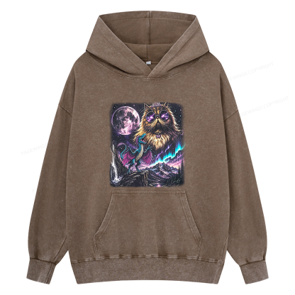 Pagewings Sci Fi Books Lover Unisex Washed Hoodie
