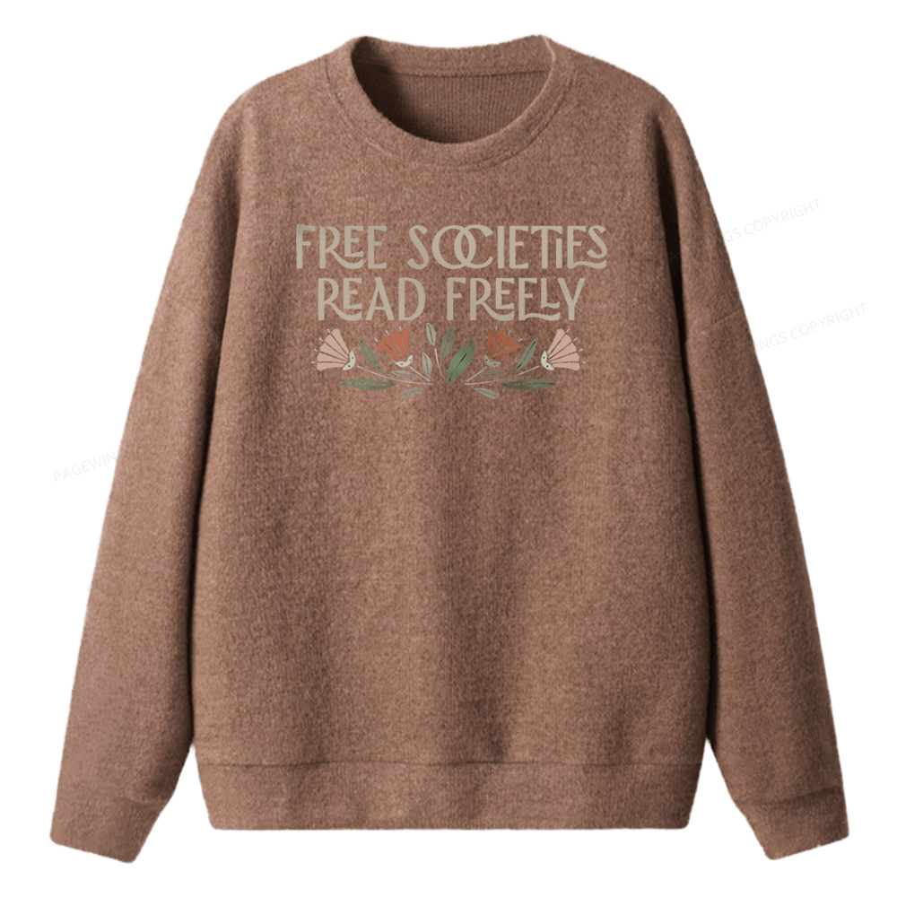 Pagewings Read Freely Unisex Knit Sweatshirt