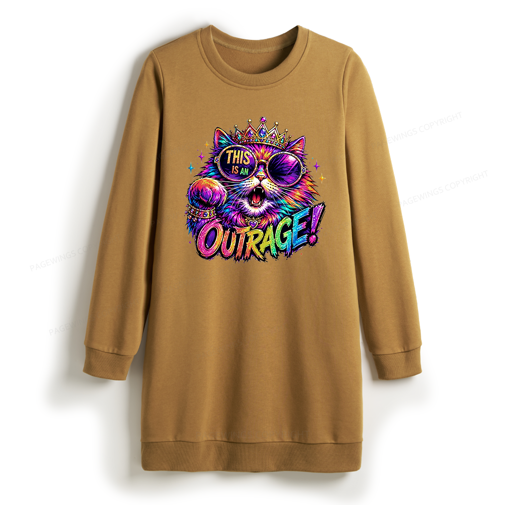 Pagewings Sci Fi Book Lover Sweatshirt Dress