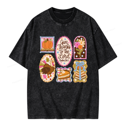 Pagewings Christian Fall Unisex Washed T-shirt