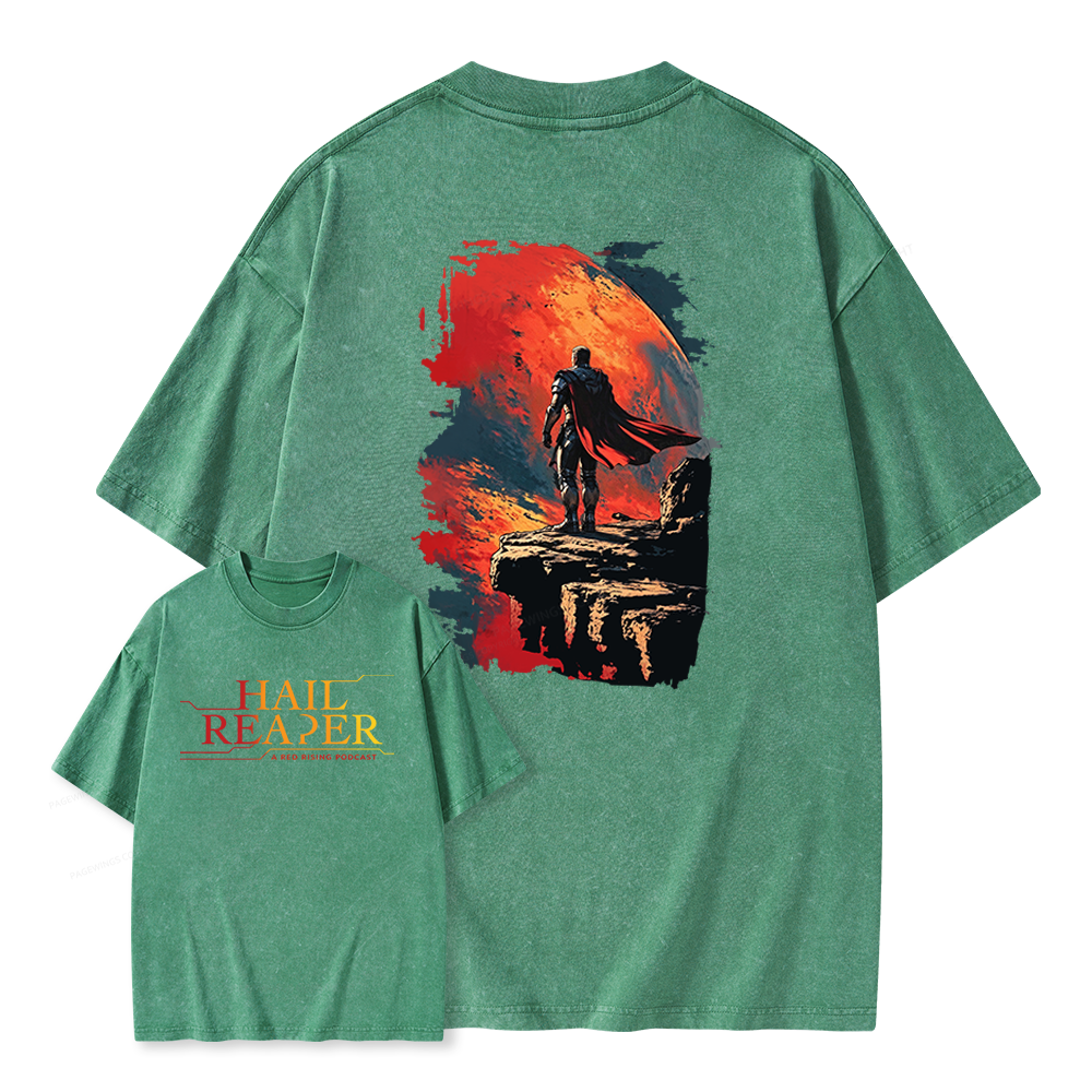 Pagewings Sci Fi Book Lover Unisex Washed T-shirt