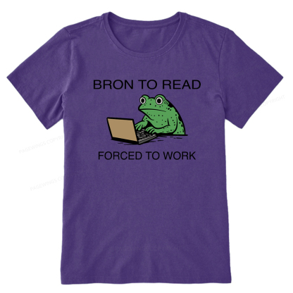 Pagewings Born to Read Forced to Work Unisex Classic T-shirt
