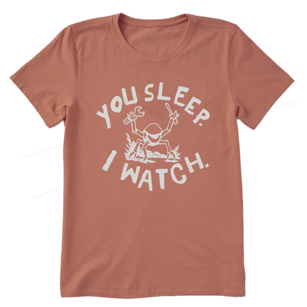 Pagewings You Sleep I Watch Unisex Classic T-shirt