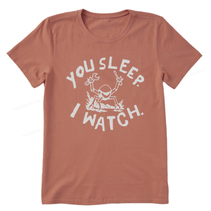 Pagewings You Sleep I Watch Unisex Classic T-shirt
