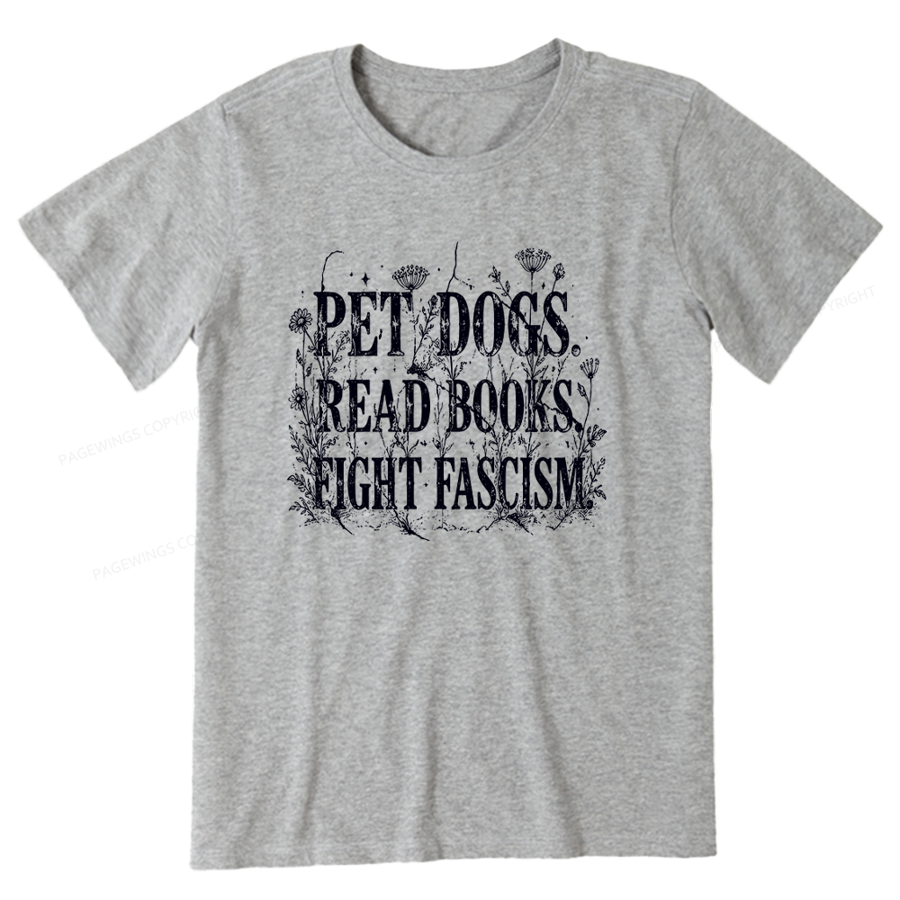 Pagewings Anti Fascism Book Lover Unisex Classic T-shirt