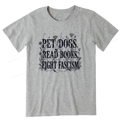 Pagewings Anti Fascism Book Lover Unisex Classic T-shirt
