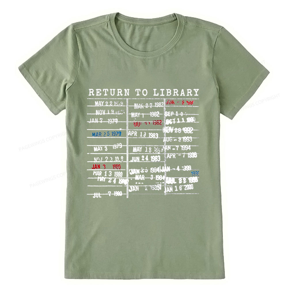 Pagewing Return To Library Unisex Classic T-shirt