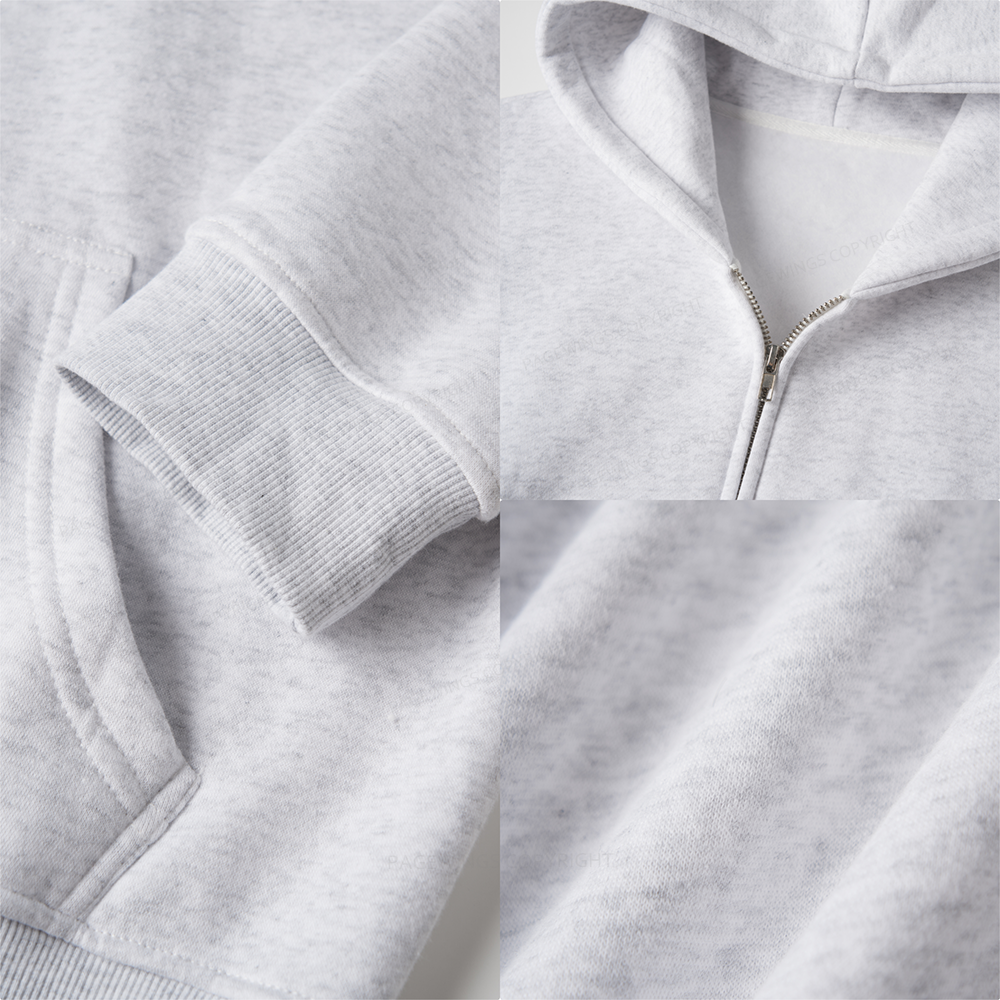 Pagewings Public Libraries Fleece Zip-Up Hoodie