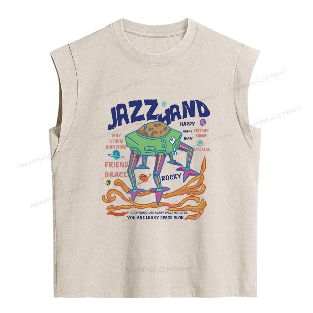 Pagewings Sci-Fi Book Lover Women's Washed Tank Top