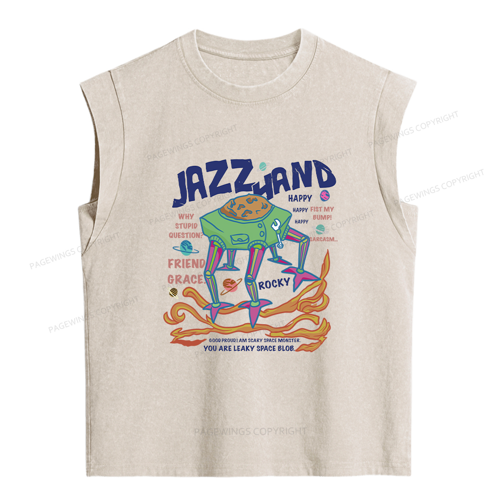 Pagewings Sci-Fi Book Lover Women's Washed Tank Top