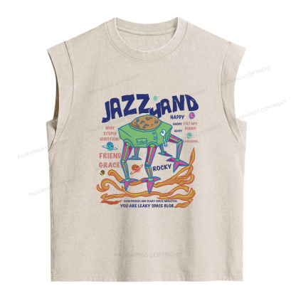 Pagewings Sci-Fi Book Lover Women's Washed Tank Top