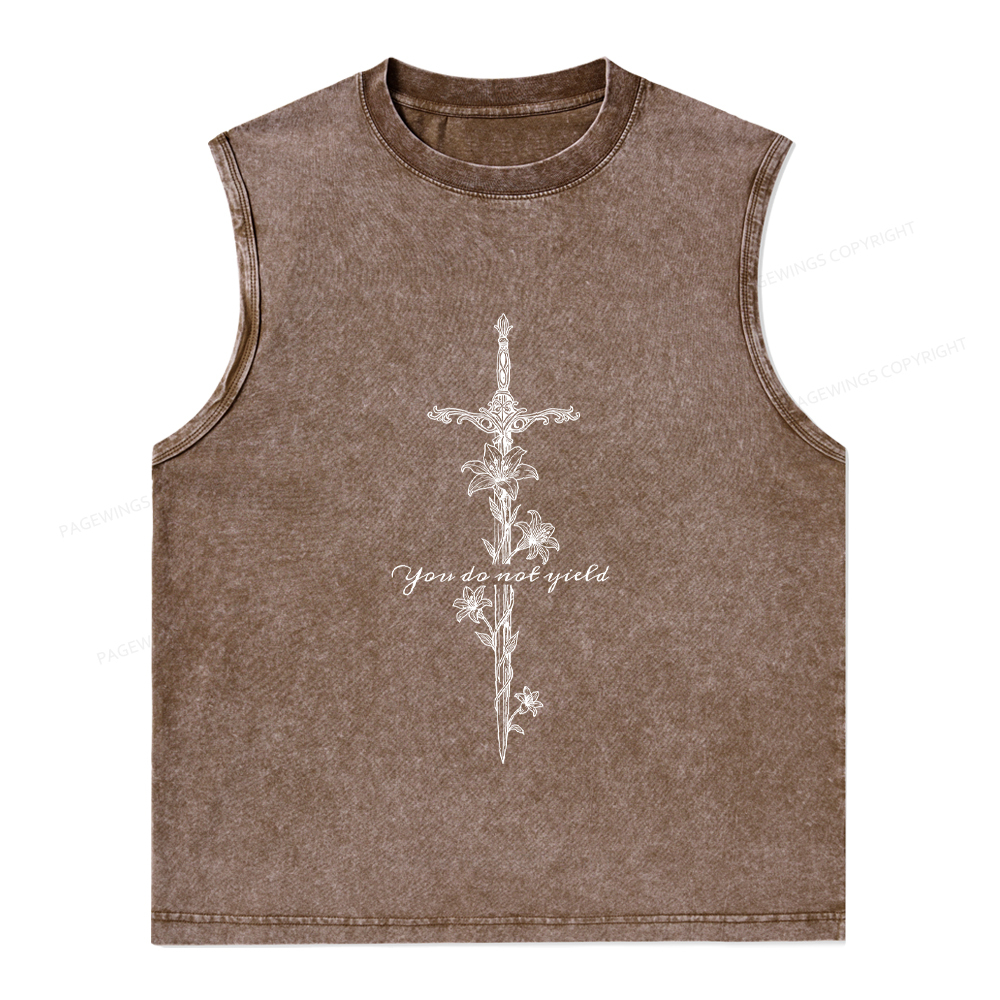 Pagewings You do Not Yield Unisex Washed Tank Top