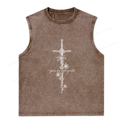Pagewings You do Not Yield Unisex Washed Tank Top
