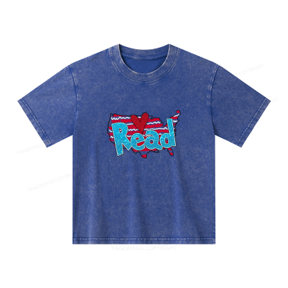 Pagewings Reading Day Shirt Unisex Kids Washed T-shirt