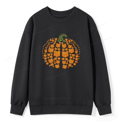 Pagewings Thanksgiving Book Pumpkin Unisex Classic Sweatshirt
