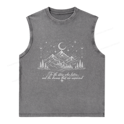 Pagewings Fantasy Bookish Unisex Washed T-shirt Unisex Washed Tank Top