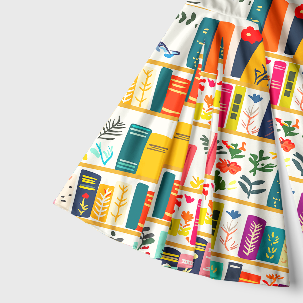 Pagewings Book Lover Bell Sleeve Dress