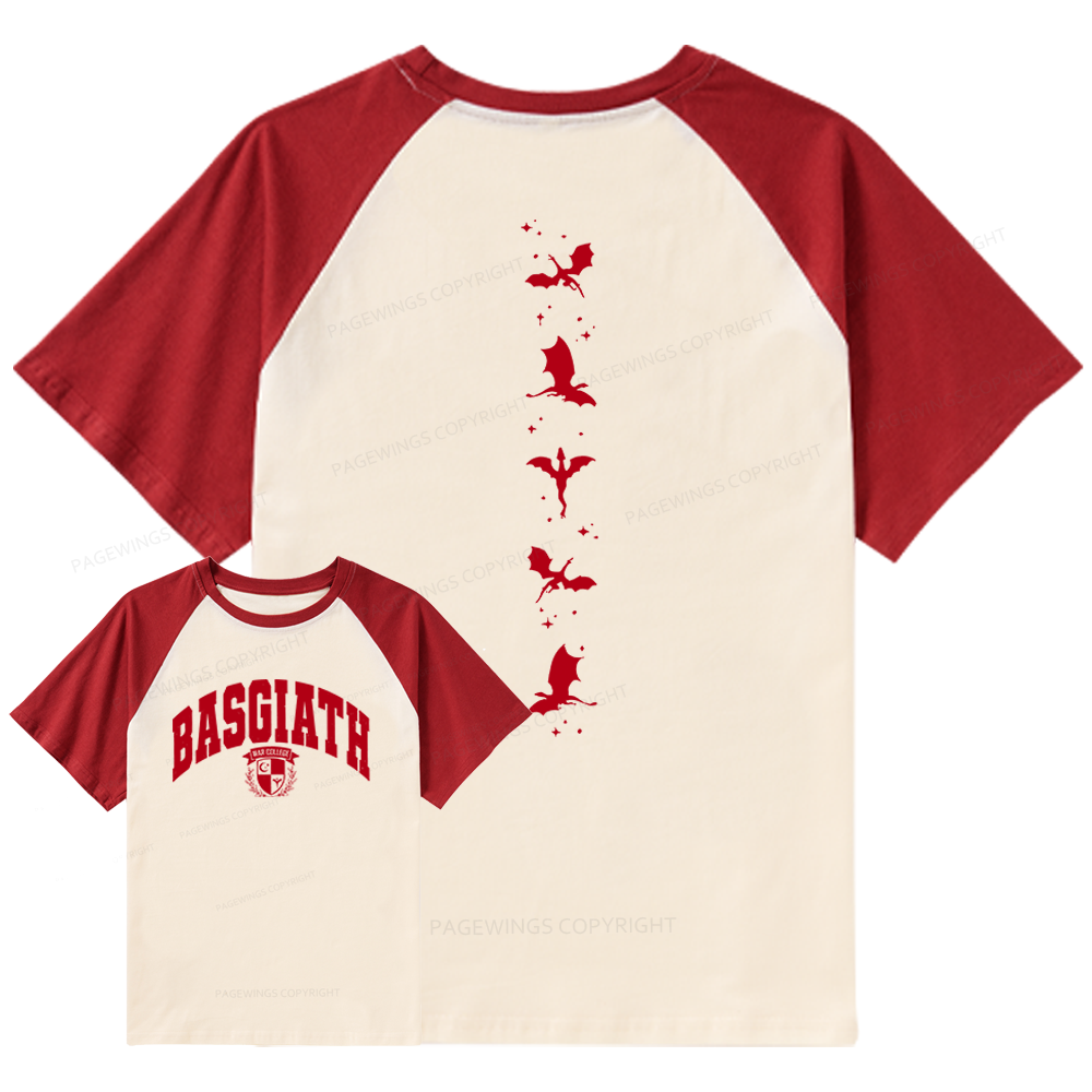 Pagewings Fantasy Bookish Raglan T-shirt