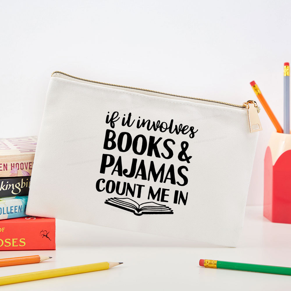 Pagewings Books And Pajamas  Pouch
