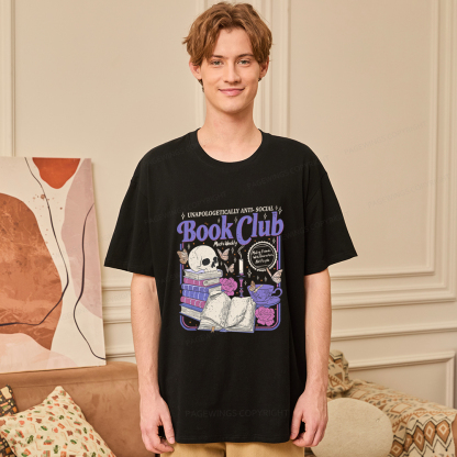 Pagewings Anti Social Book Club Unisex Classic T-shirt