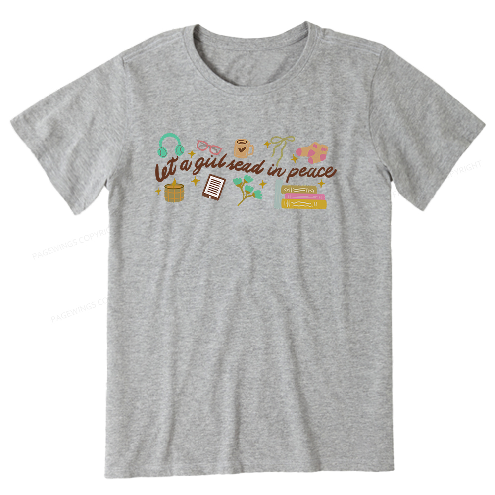 Pagewings Let a Girl Read in Peace Unisex Classic T-shirt
