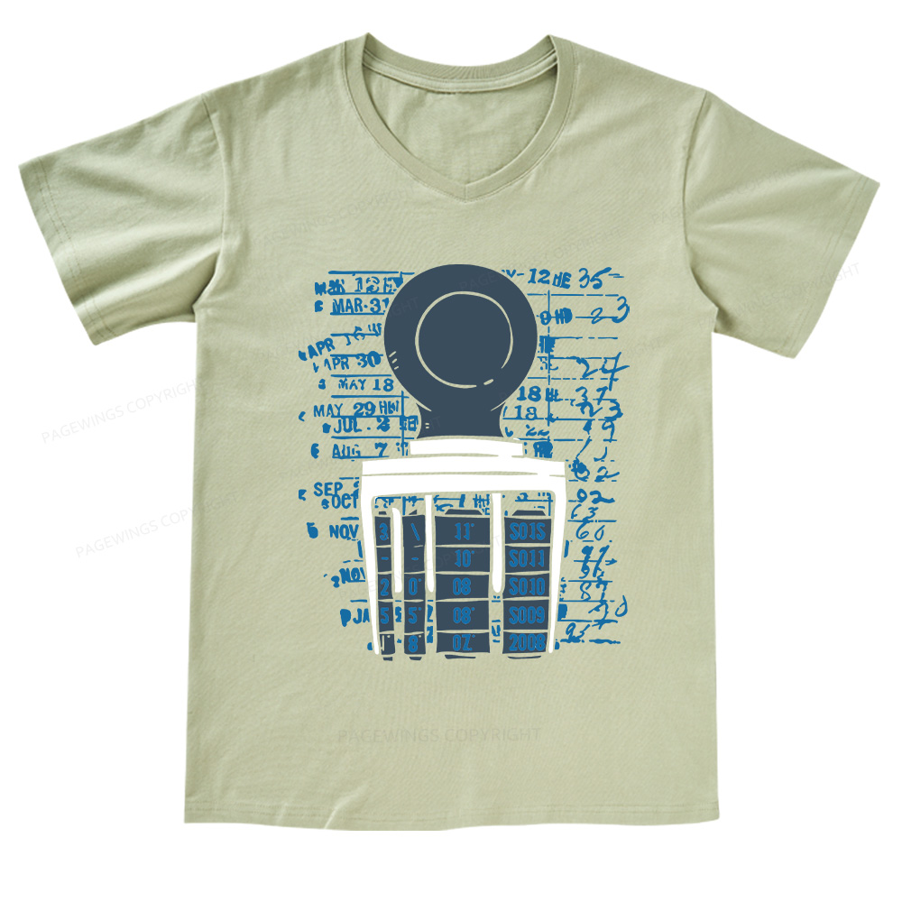 Pagewings Books Library V-neck T-shirt
