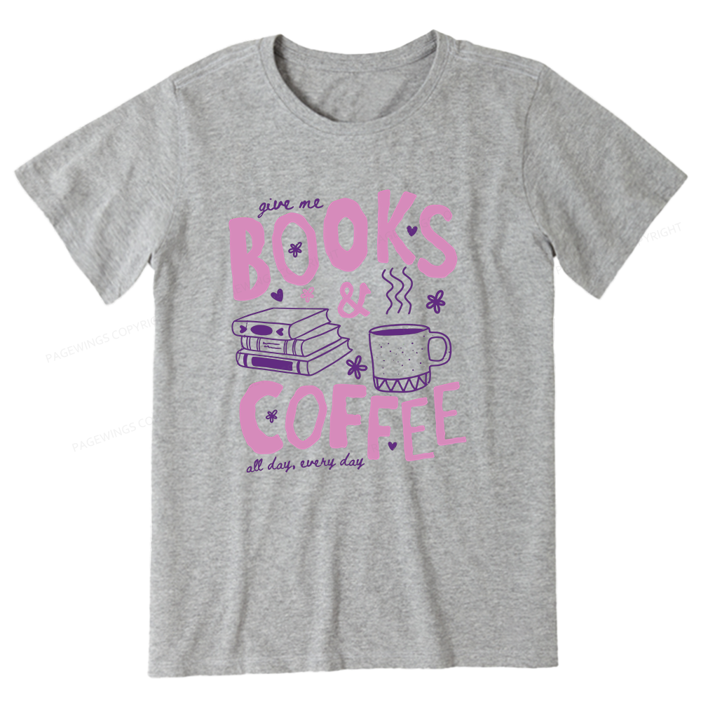 Pagewings Books and Coffee Unisex Classic T-shirt
