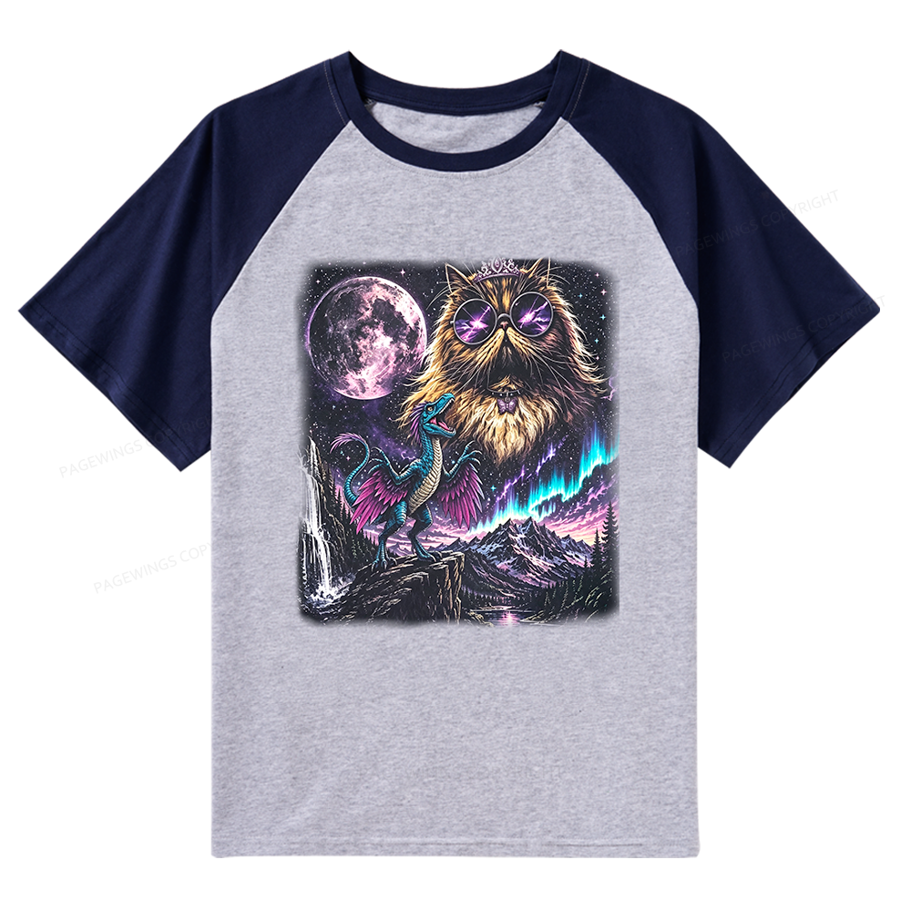 Pagewings Sci Fi Books Lover Raglan T-shirt