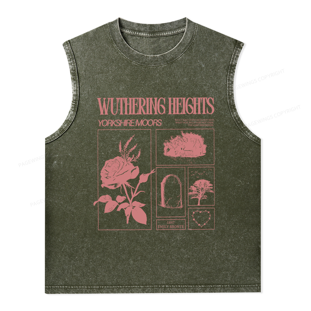 Pagewings Literary Quote Unisex Washed Tank Top