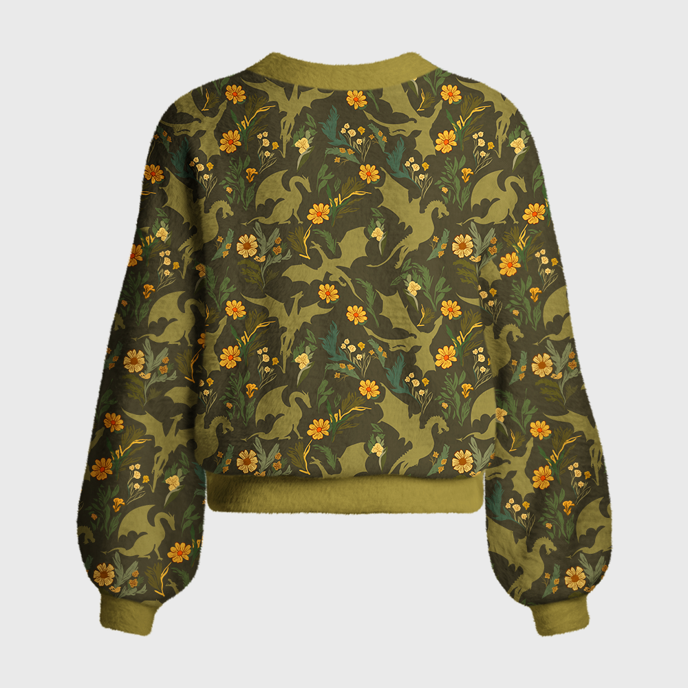 Pagewings Fantasy Bookish Women's Cardigan Sweater