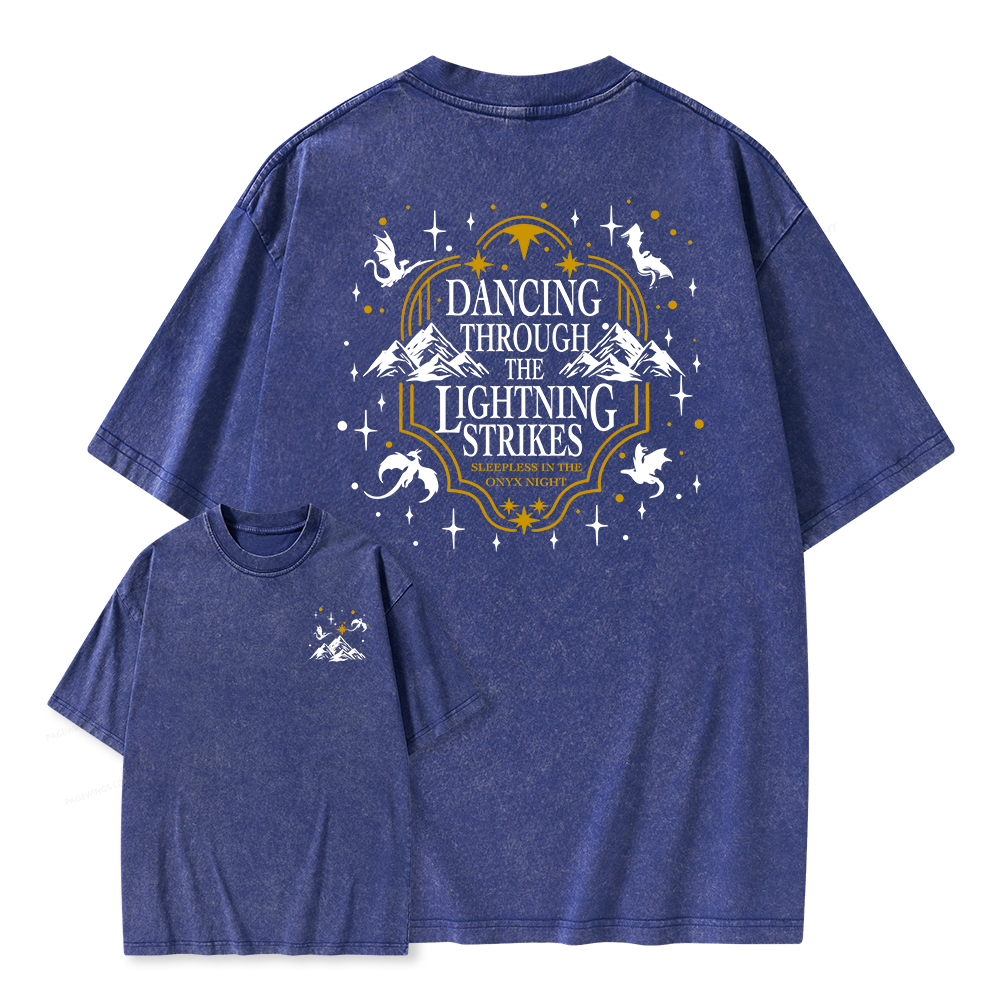 Pagewings She Is Moonlight Unisex Washed T-shirt