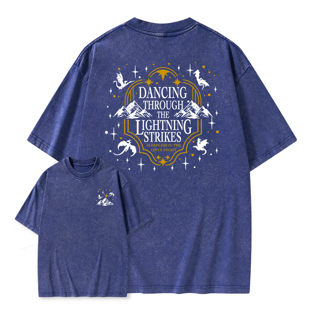 Pagewings She Is Moonlight Unisex Washed T-shirt