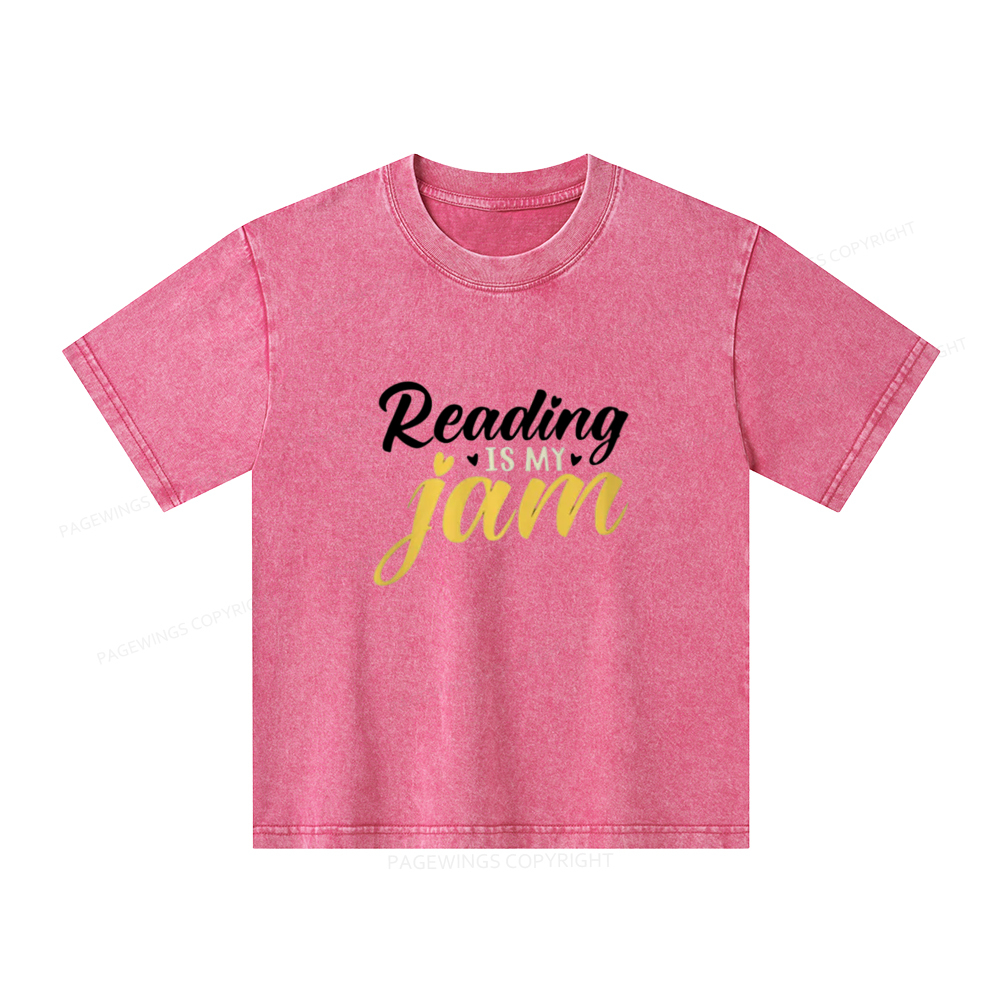 [Copy]Pagewings cool kids read books Unisex Kids Washed T-shirt