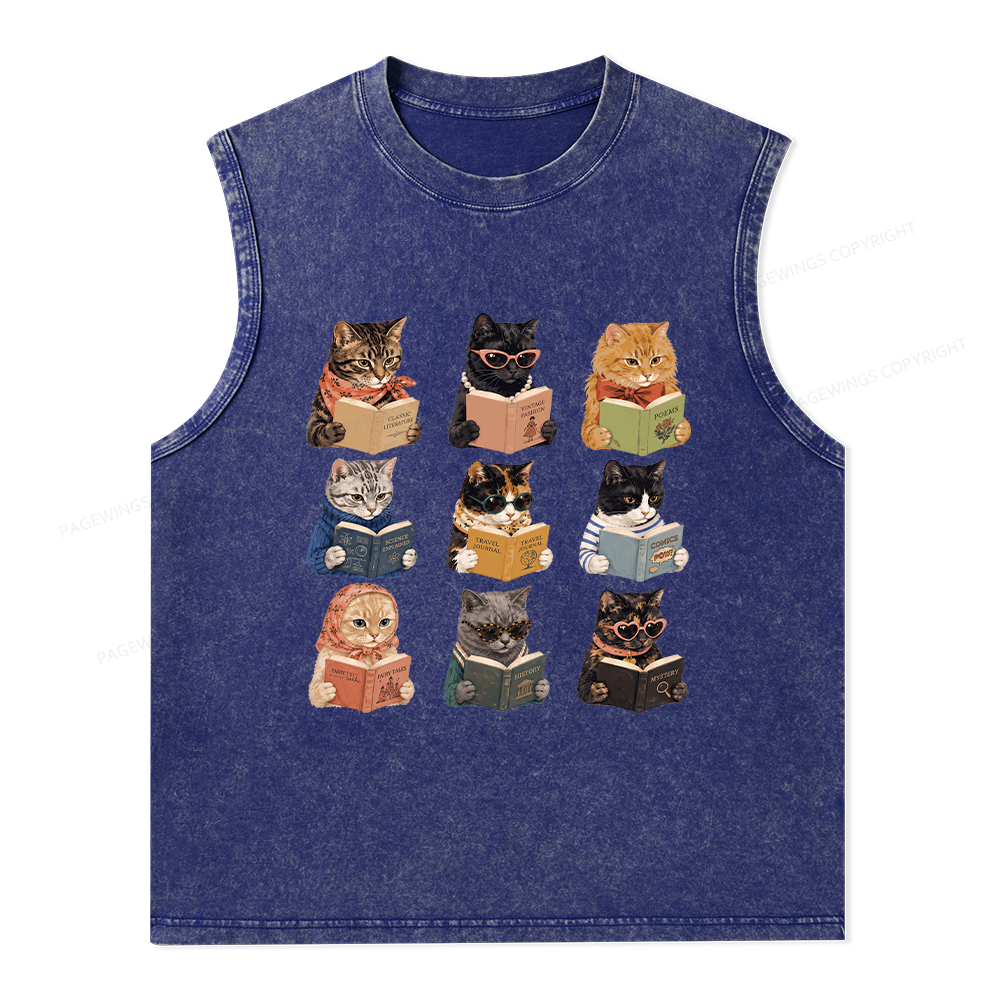 Pagewings I Literally Wrote A Book To Warn Unisex Washed Tank Top