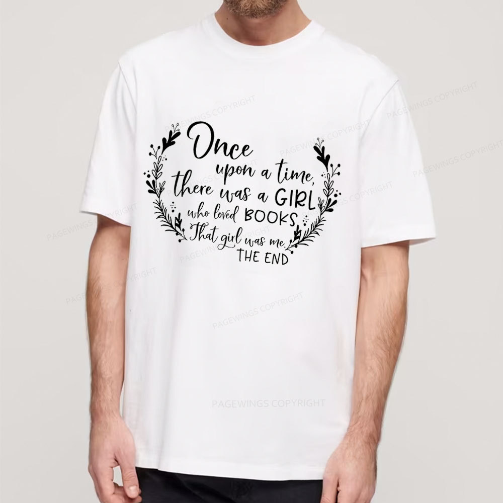 Pagewings There Was A Girl Who Loved Books Unisex Classic T-shirt