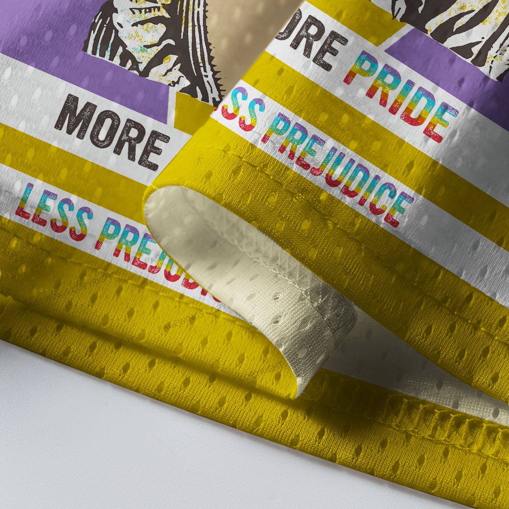 Pagewings More Pride Less Prejudice Unisex Mesh Jersey
