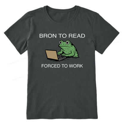 Pagewings Born to Read Forced to Work Unisex Classic T-shirt