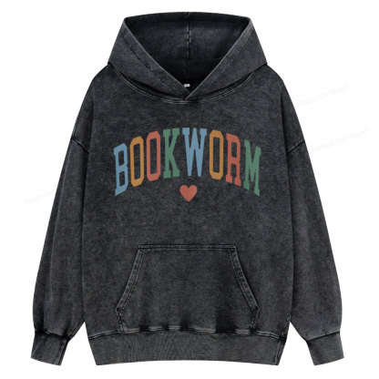 Pagewings Bookworm Unisex Washed Hoodie