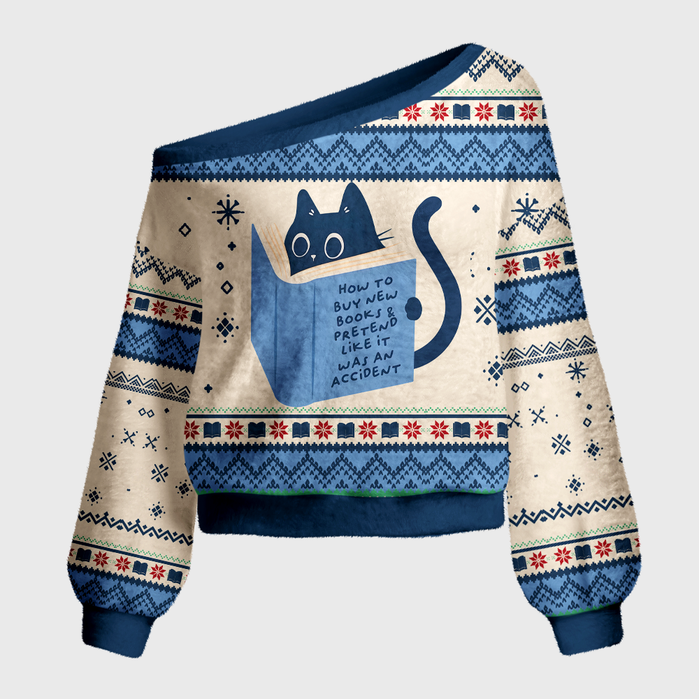 Pagewings How To Buy New Books Off Shoulder Ugly Knit Sweater