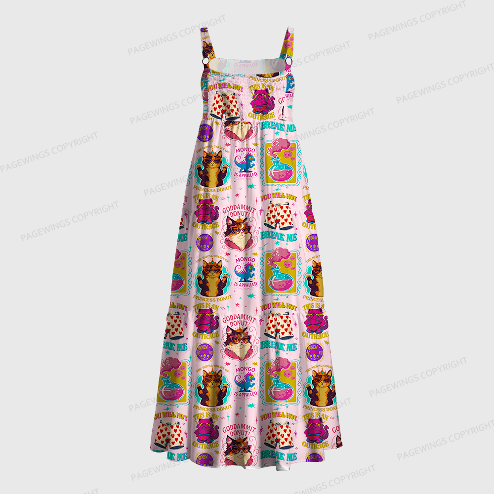 Pagewings Square Neck Sci-Fi Book Lover Maxi Dress