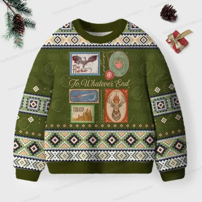 Pagewings  To Whatever End Unisex Ugly Knit Sweatshirt