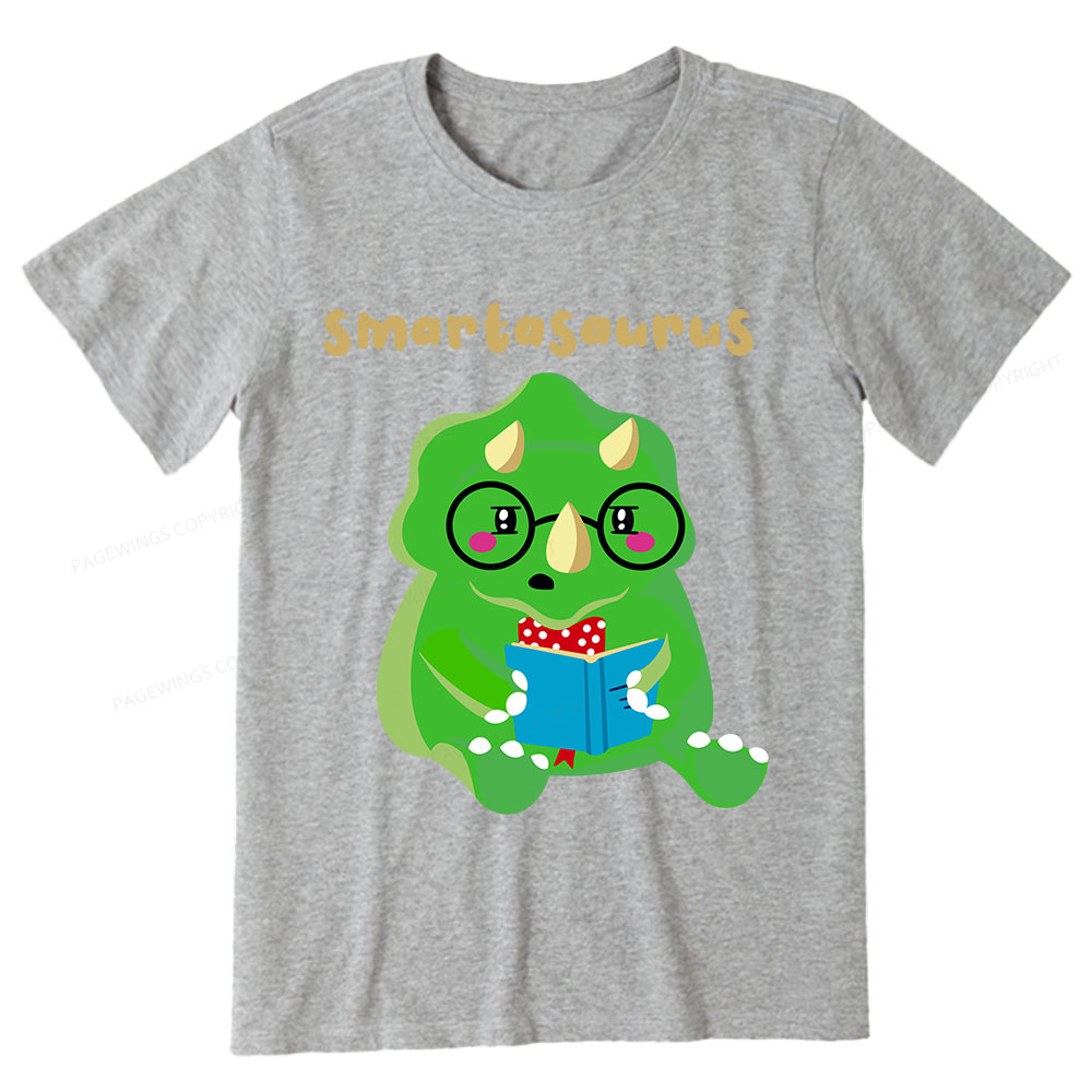 Pagewing Smart Dinosaur Is Reading Seriously Unisex Classic T-shirt